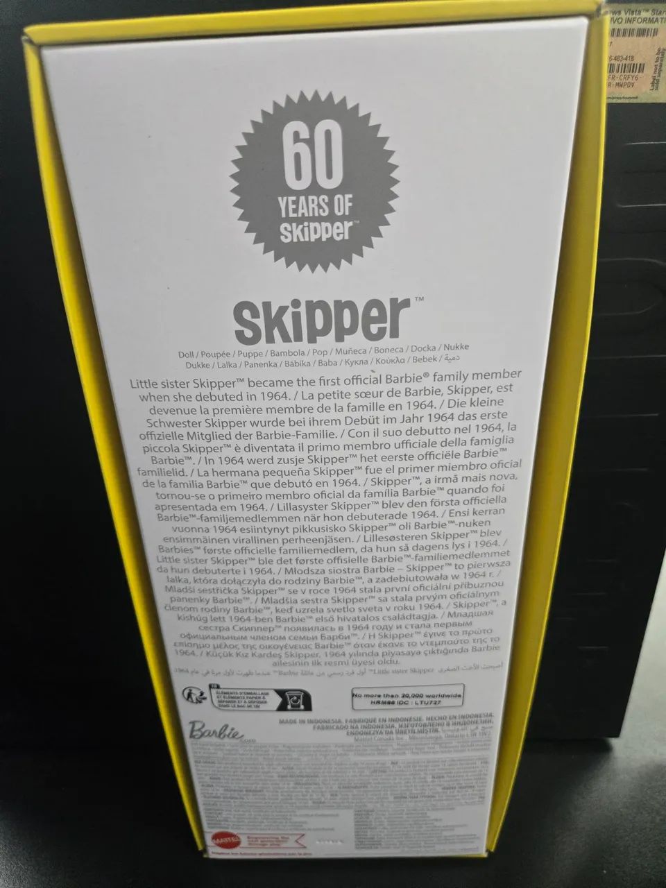 Boneca Barbie 60º Aniversário Skipper Vintage Hrm86 - Mattel - Foto 2