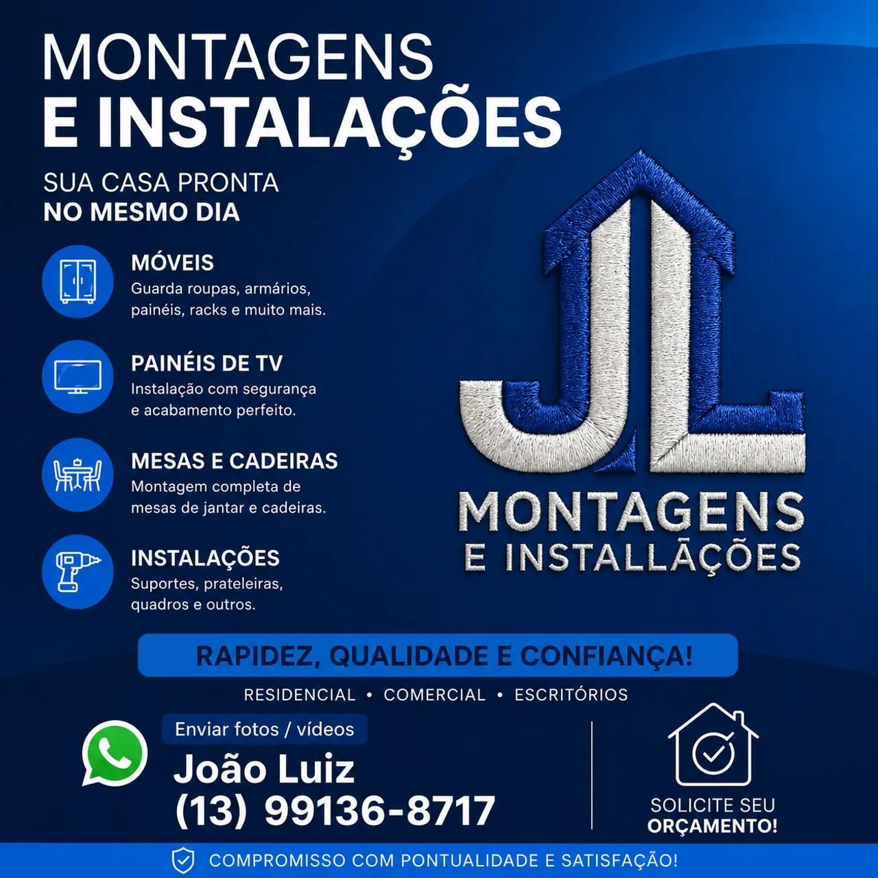 Montador e instalador de móveis em geral