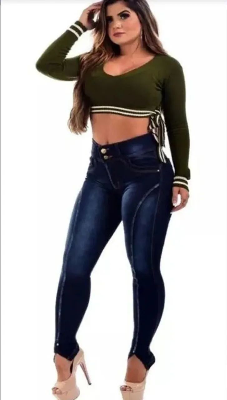 Calça jeans feminina  - Foto 2