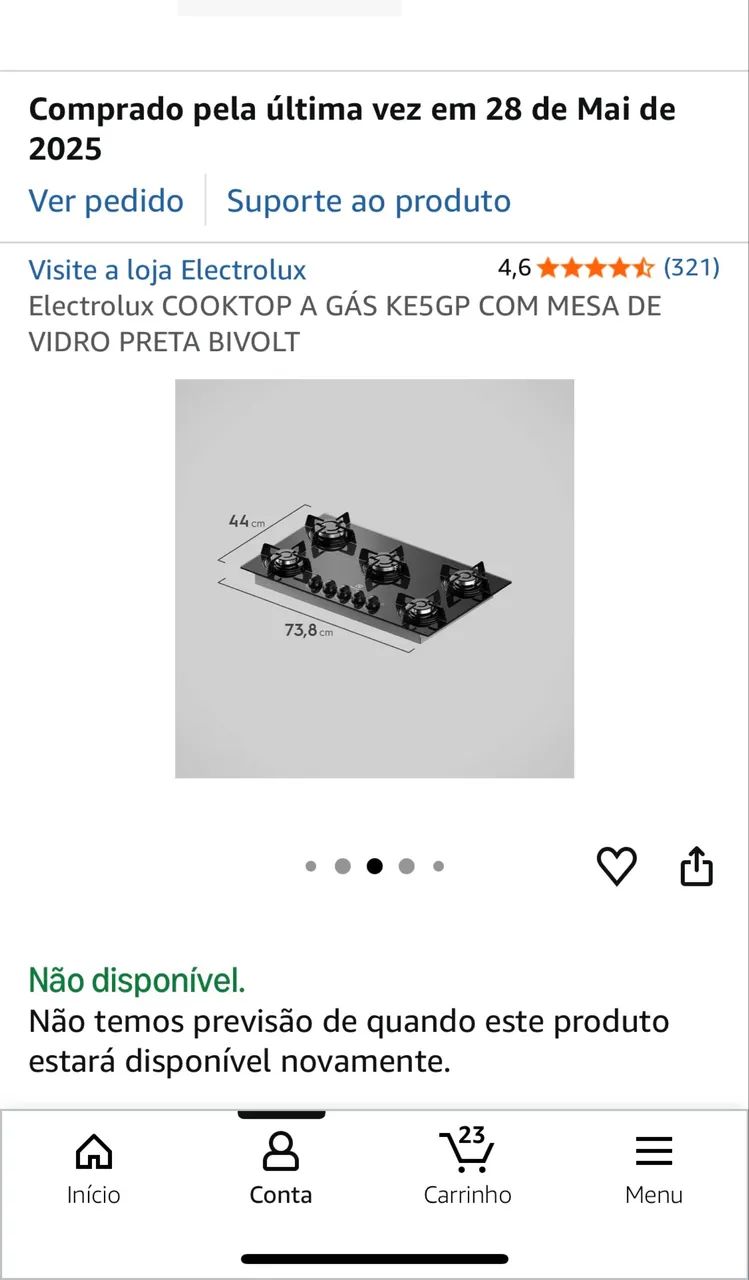 Electrolux Cooktop 5 bocas + Balcão MDF - Foto 4