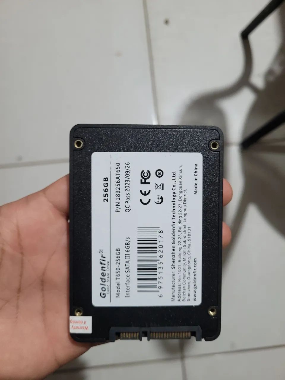 SSD 256GB SATA (COM WINDOWS 11 E OFFICE ATIVADO)