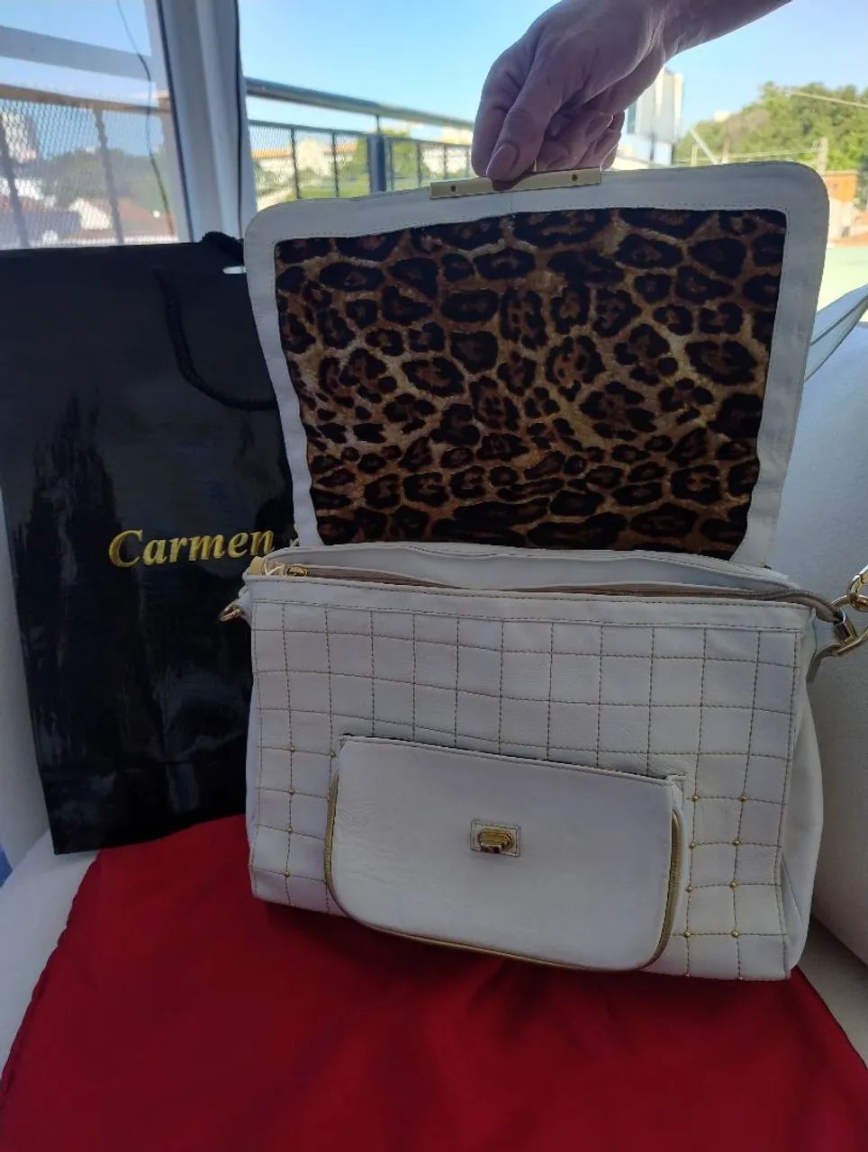 Bolsa Carmen Steffens branca original  - Foto 2