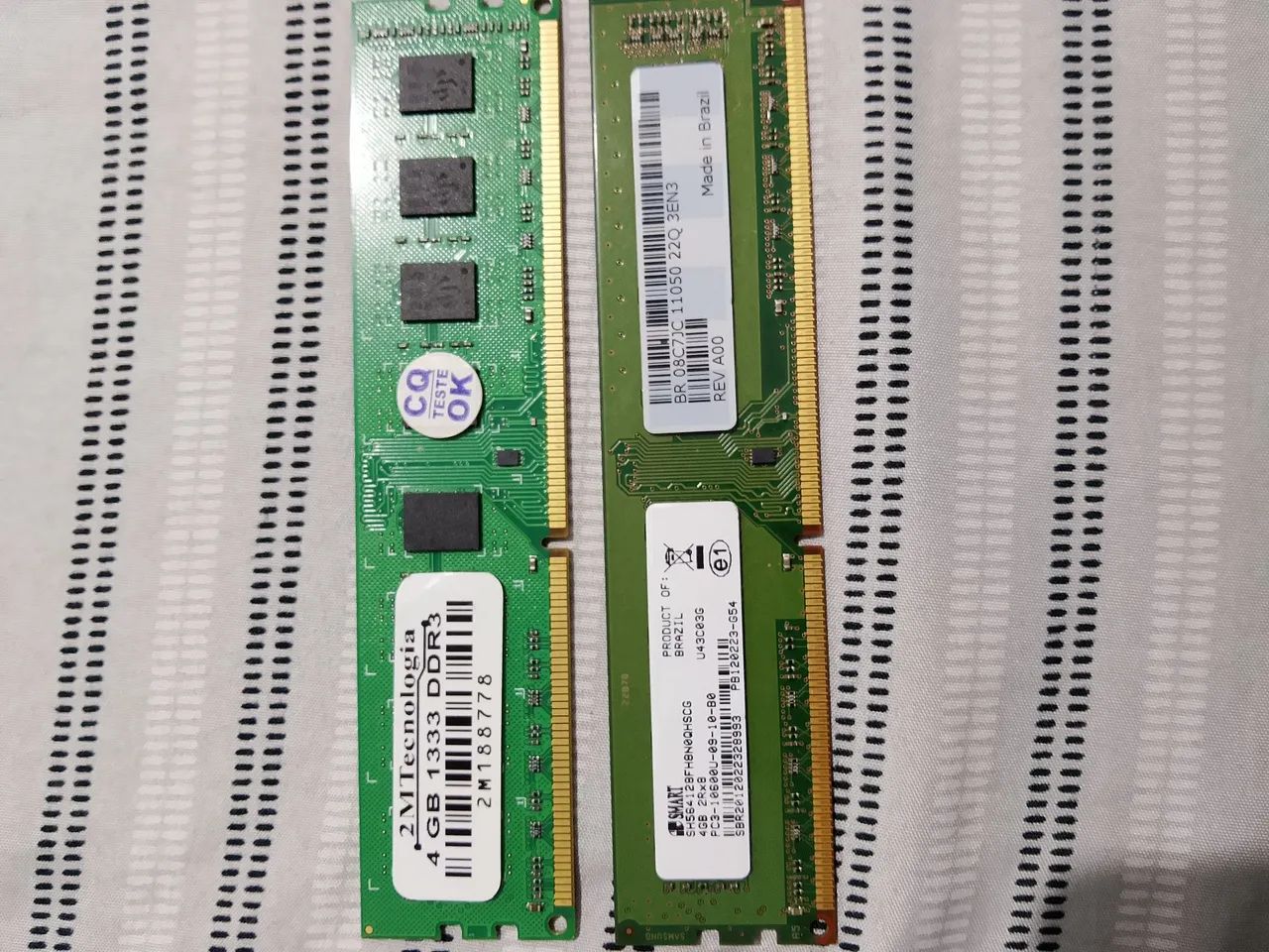 Duas Memória Ram 4gb ddr3 1333 - Foto 2