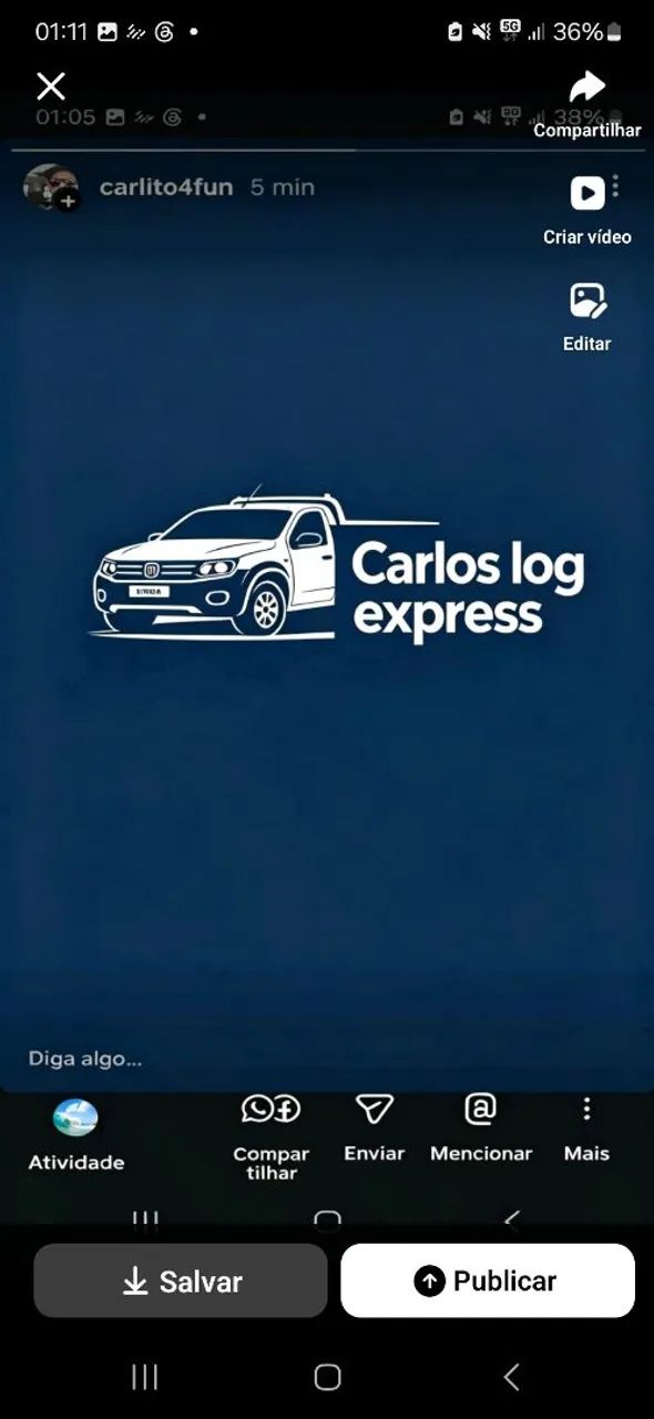 Carreto $250 / 24 horas 