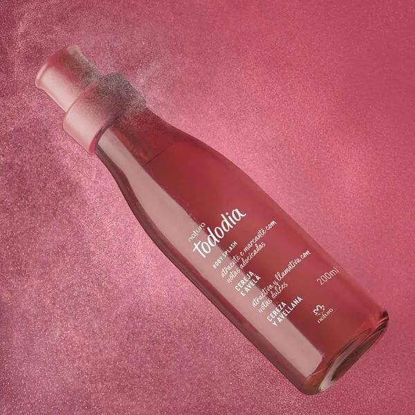 Body Splash Cereja e Avelã Tododia 200 ml Natura - Foto 2