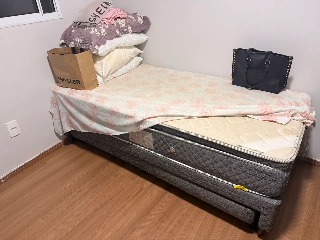  CAMA BOX DE SOLTEIRO + COLCHÃO  - Foto 4