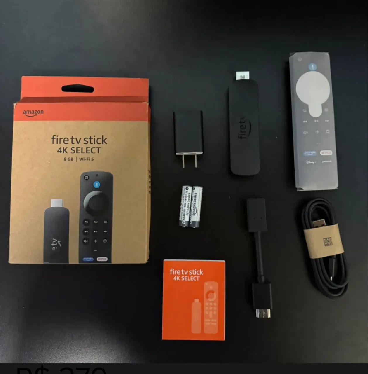 Fire Stick Amazon Fire 4k Select 8gb Wi-fi Alexa Controle