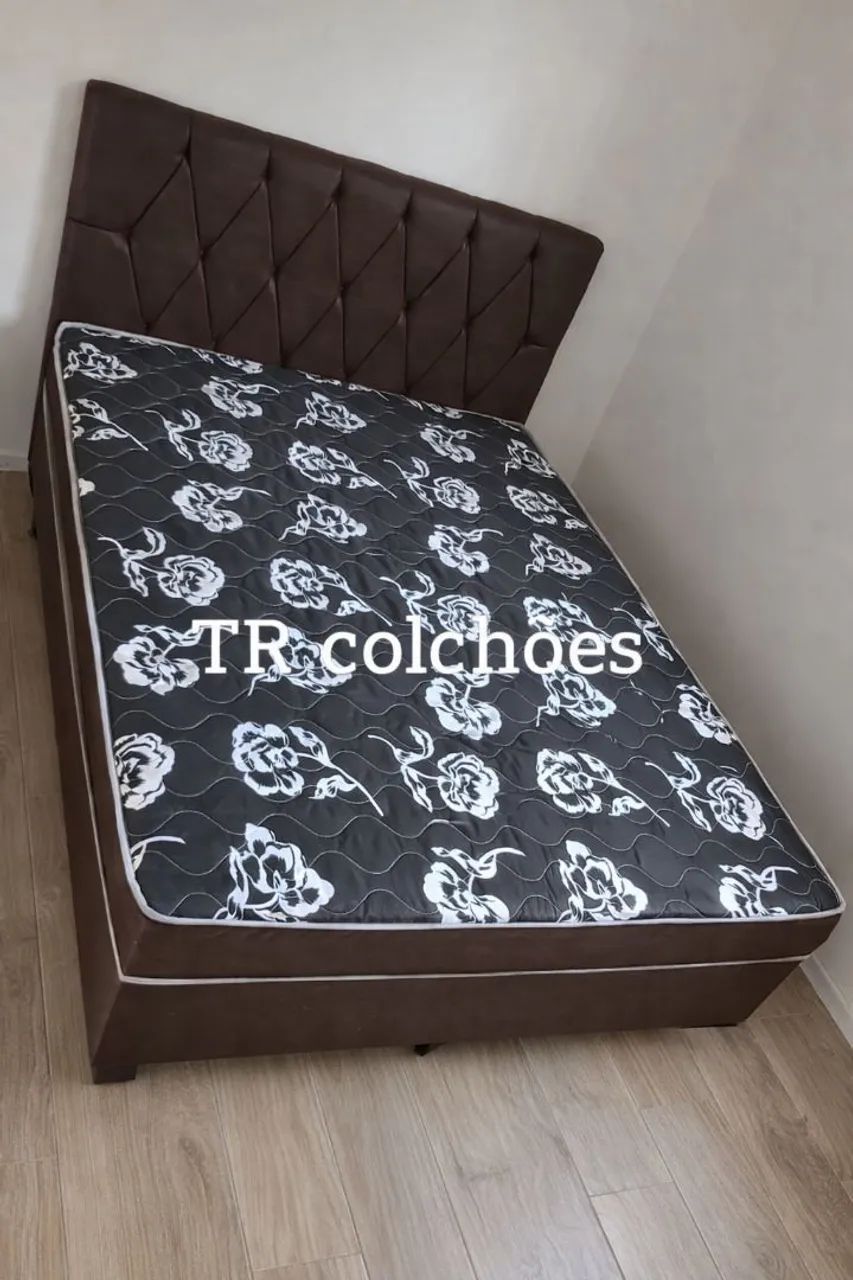 Cama Queen nova com colchão de espuma D28  - Foto 2