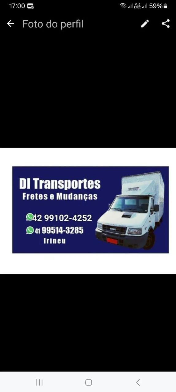 Fretes e pequenas mudanças 