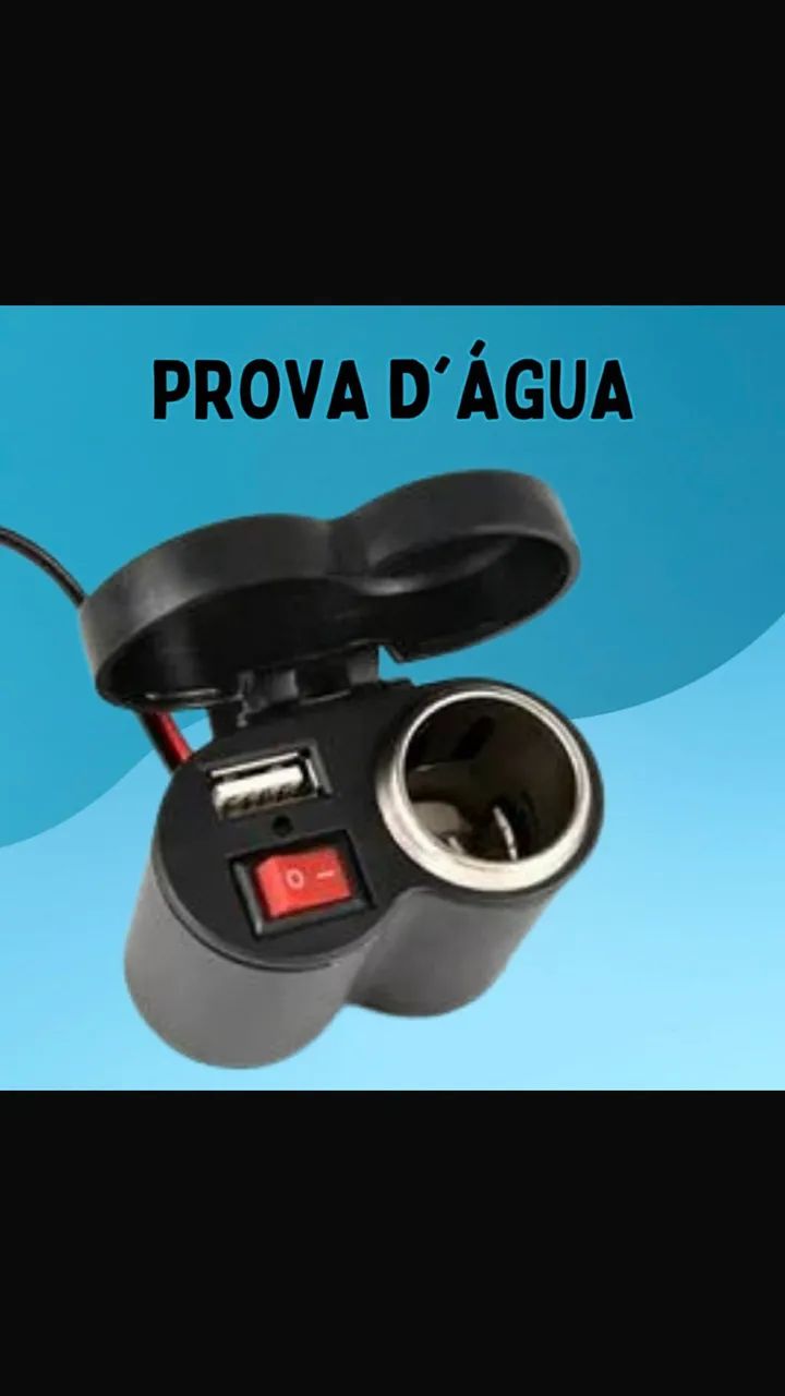 Carregador moto USB a prova D?água  - Foto 5