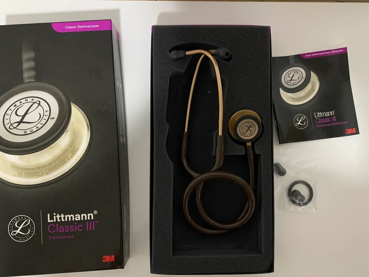 Estetoscópio LITTMANN CLASSIC III - Chocolate  - Foto 2