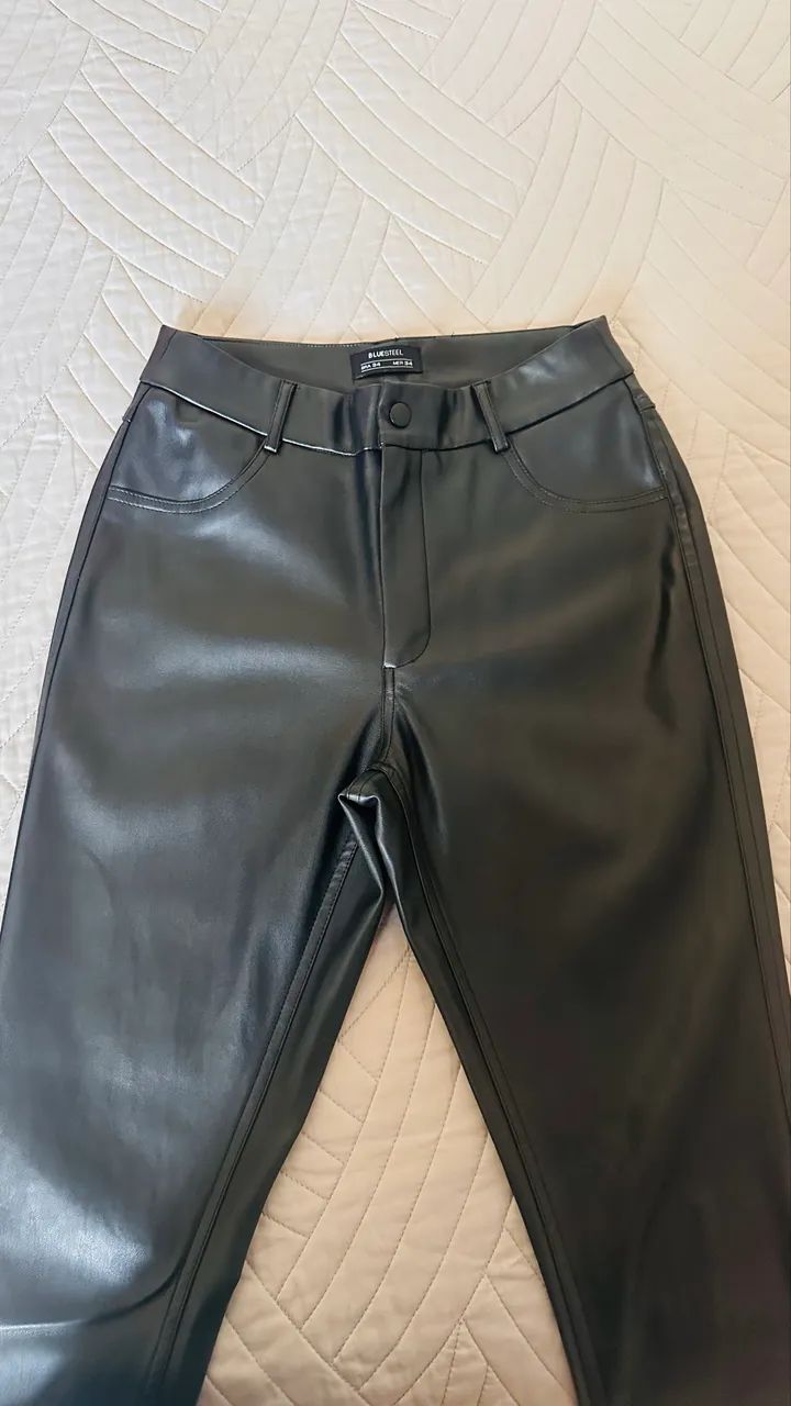 Calça couro sintético P - Foto 5
