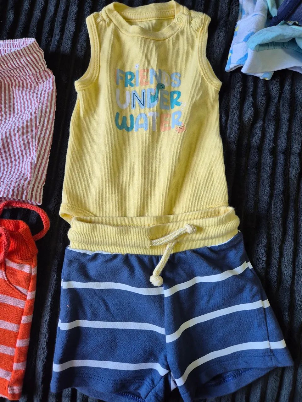 Shorts e body bebê 