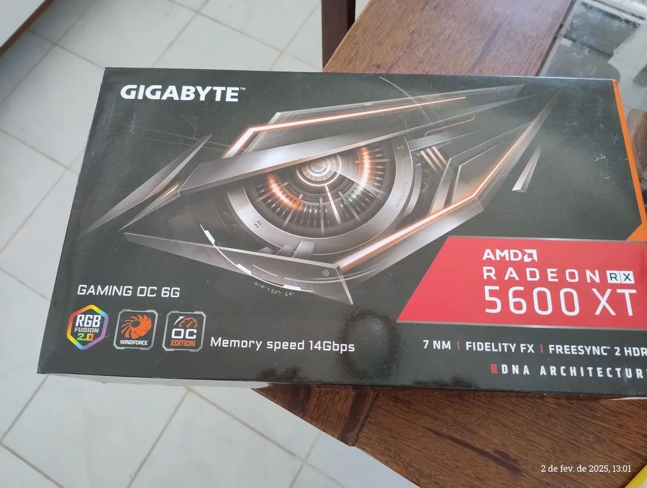Placa de vídeo RX5600XT Gigabyte
