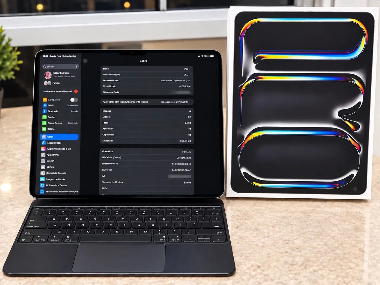 iPad Pro 13? M5 1TB Wi-Fi + Cellular + Magic Keyboard - Garantia Apple - Foto 3