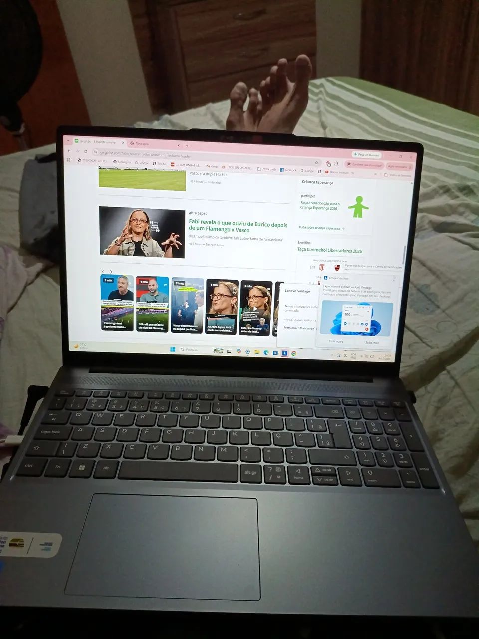 Notebook Lenovo Intel core i5 sem Marca de uso  - Foto 4