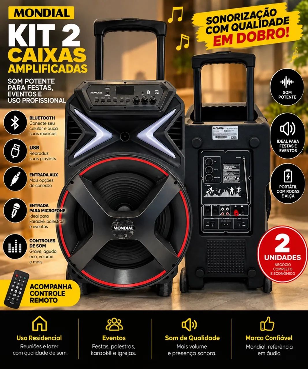 Música potente em dobro! 