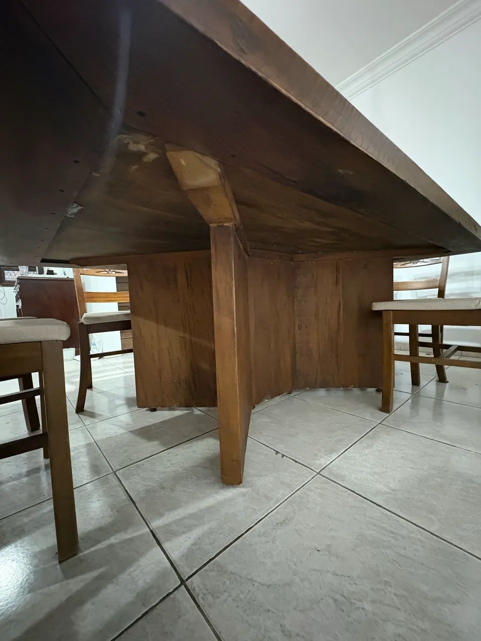 Mesa madeira maciça 10 lugares - Foto 4