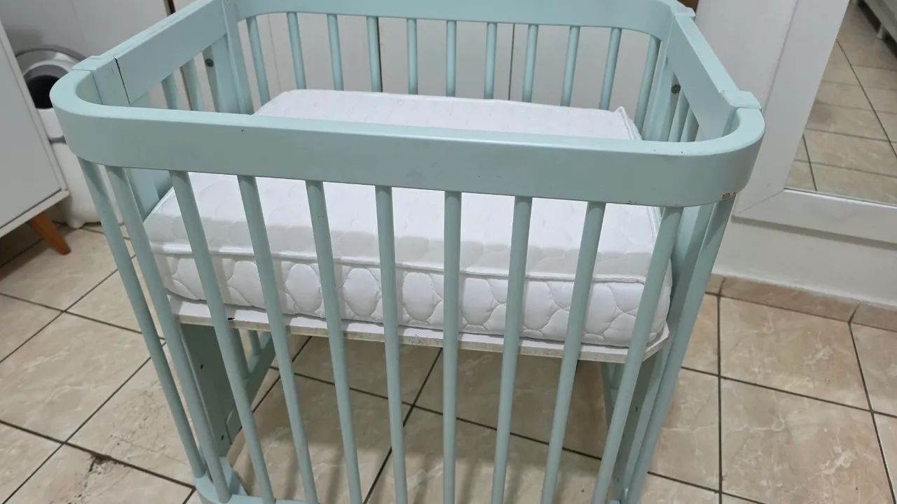 MINI BERÇO EVOLUTION QUATER COM COLCHÃO