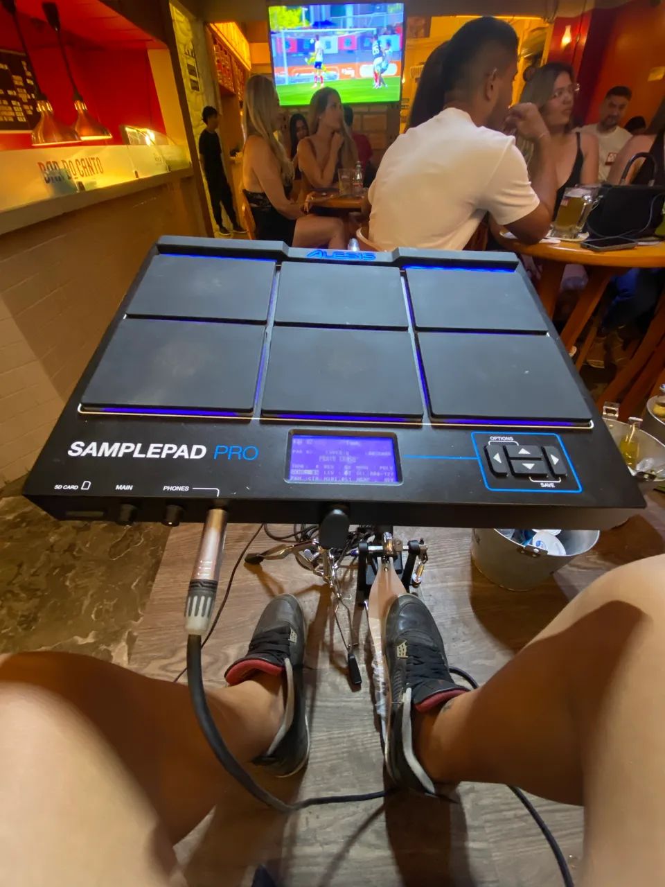 Bateria eletrônica Alesis sample pad pro 8