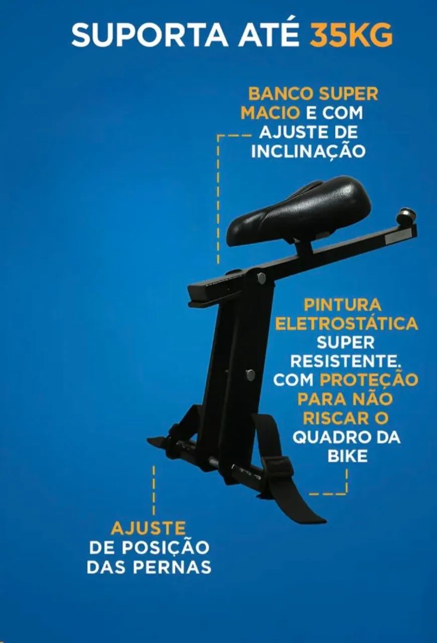 Assento infantil para bicicleta  - Foto 4