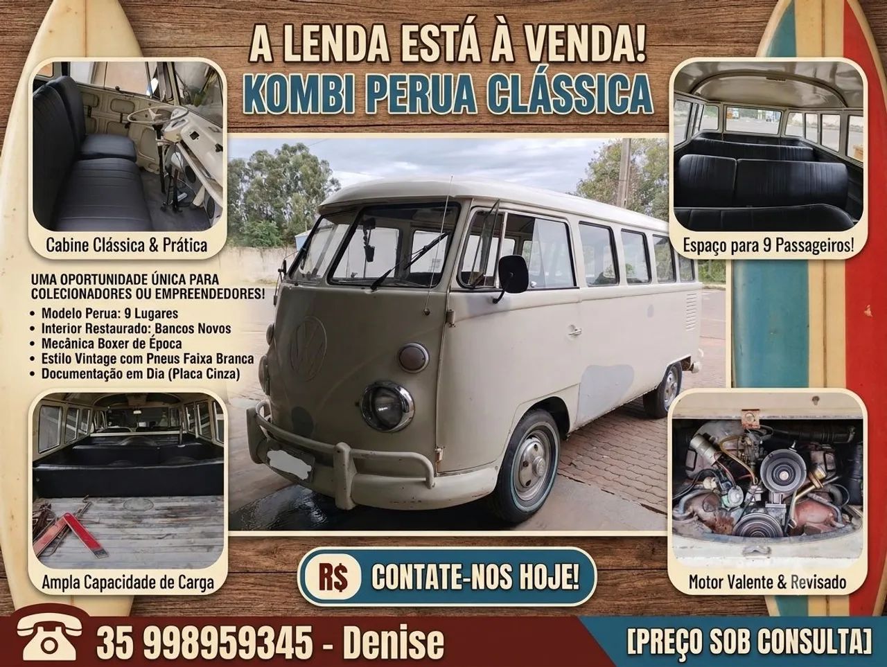 Volkswagen Kombi Furgão (álcool) 1975