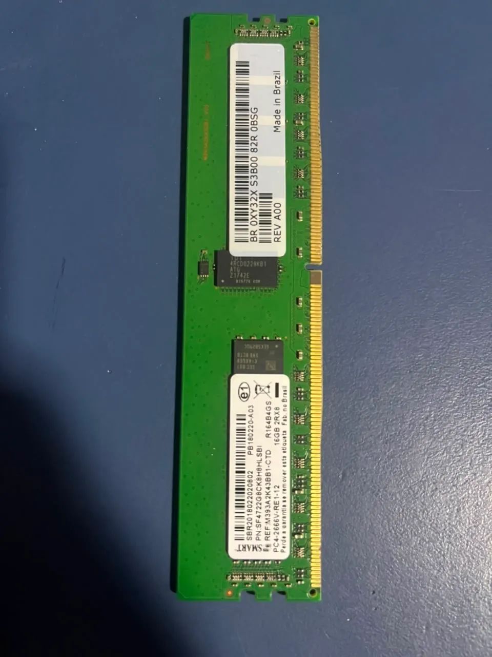 Memória RAM DDR4 16Gb 2666 ECC
