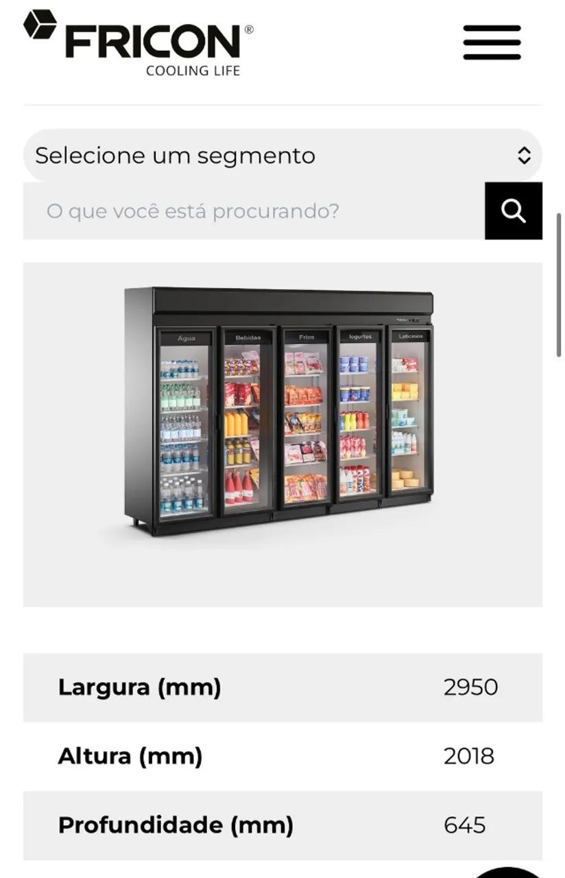 Balcão auto serviço 5 portas - lançamento da marca fricon - para produtos refrigerados - Foto 2