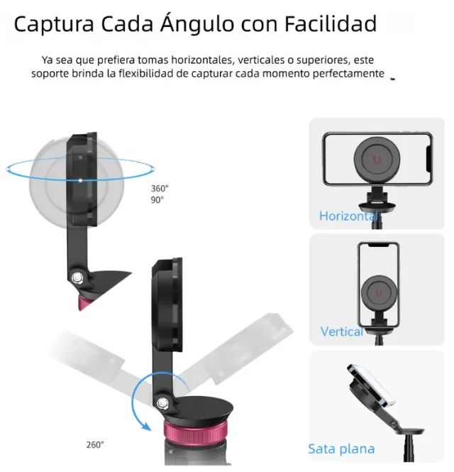 Tripé De Telefone Ulanzi Mt-84, Bastão De Selfie Magnético - Foto 5