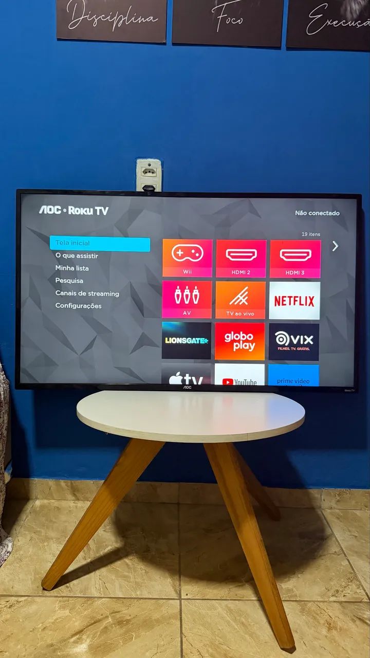TV AOC 43 polegadas SMART | Acompanha controle e cabo - Foto 2