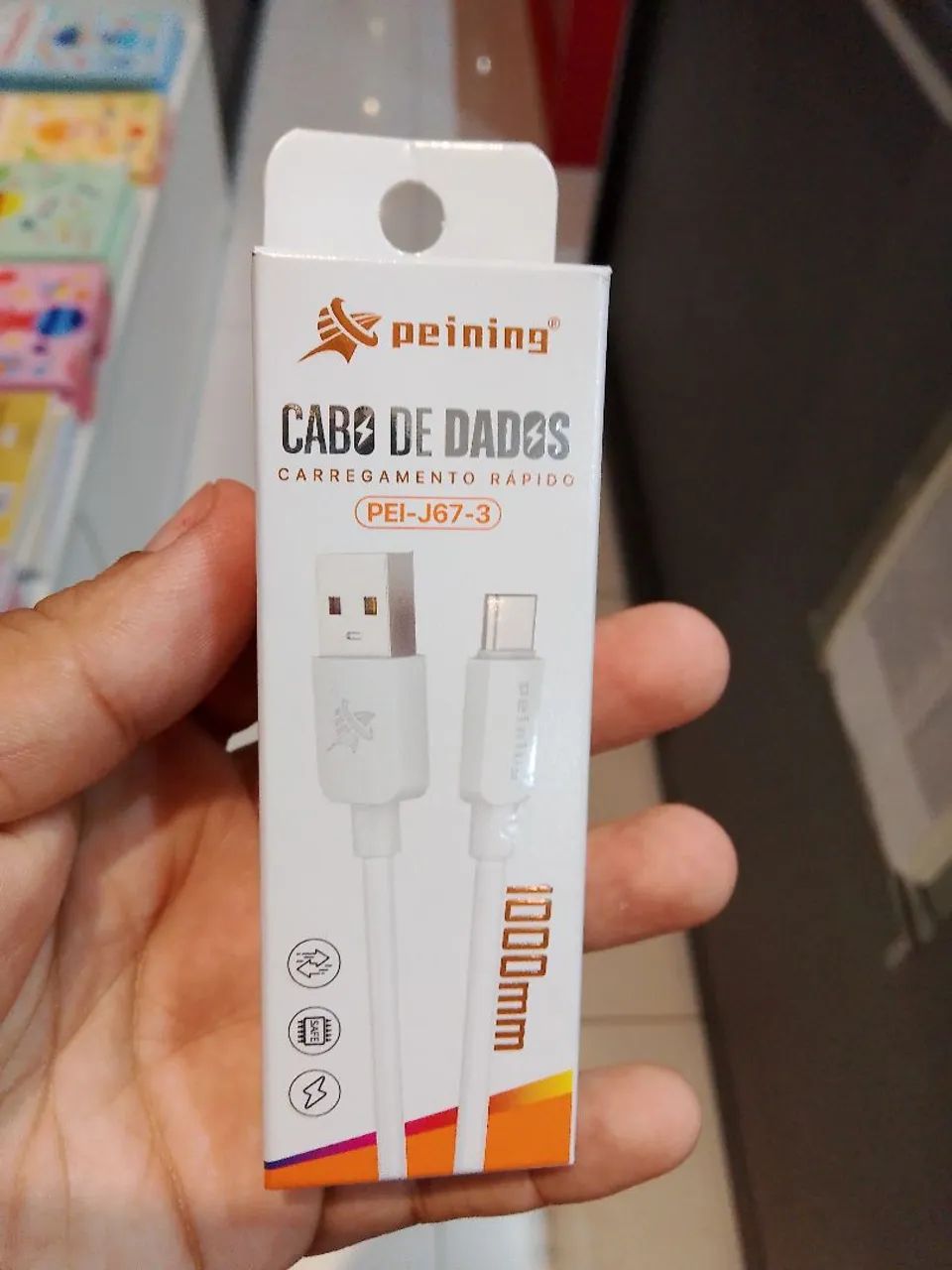 Cabo de dados tipo C x USB 