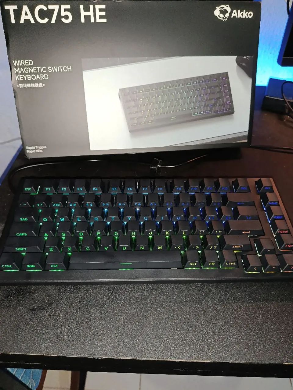 Teclado Akko TAC75 HE Magnético 75% - Rapid Trigger - 8K - Foto 4