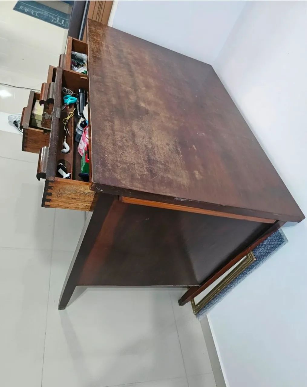Mesa antiga de escritório  - Foto 3
