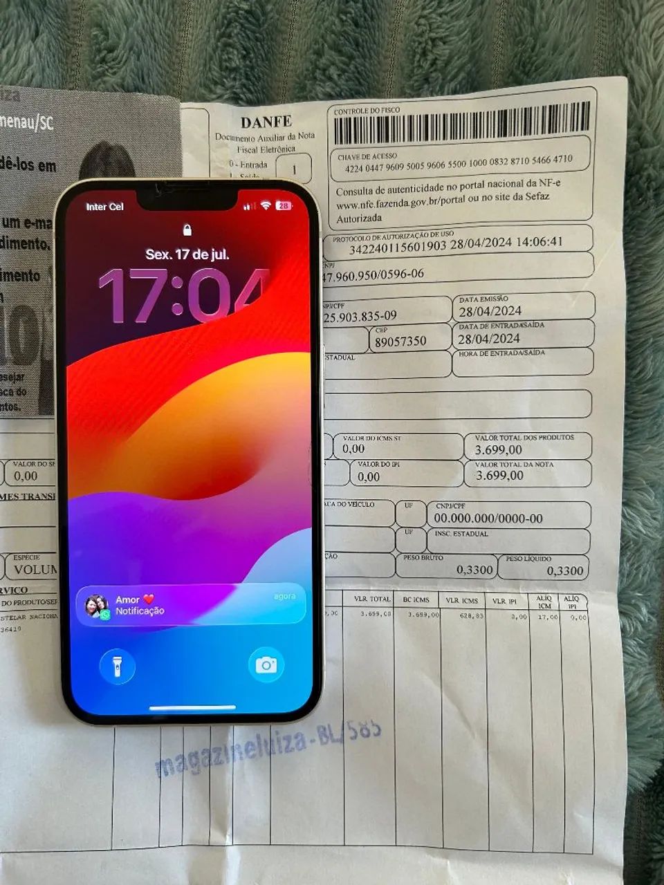 IPhone 13 128GB Branco, Excelente Estado 