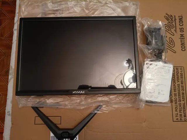 Monitor 19' Polegadas Hd Led 60hz Hdmi Vga 3.6ms Preto Mymax - Foto 2