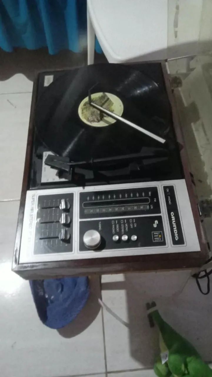 Tocador de disco antigo zero  - Foto 3
