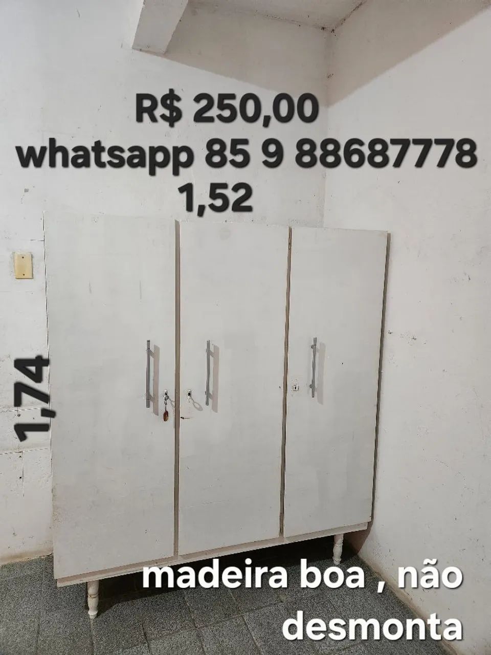 GUARDA ROUPA SIMPLES 3 P