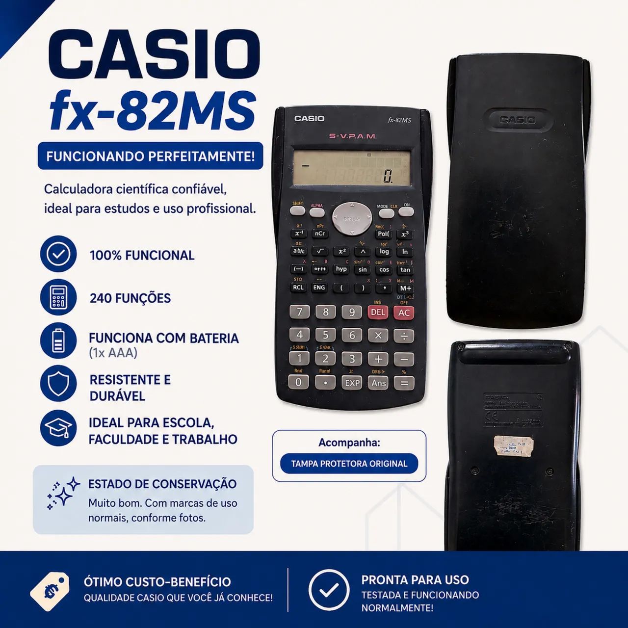 Calculadora Científica Casio fx-82MS