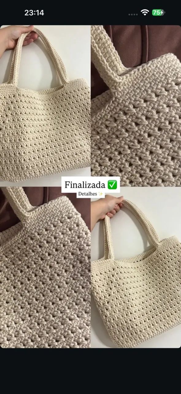 Bolsa de Crochê  - Foto 3