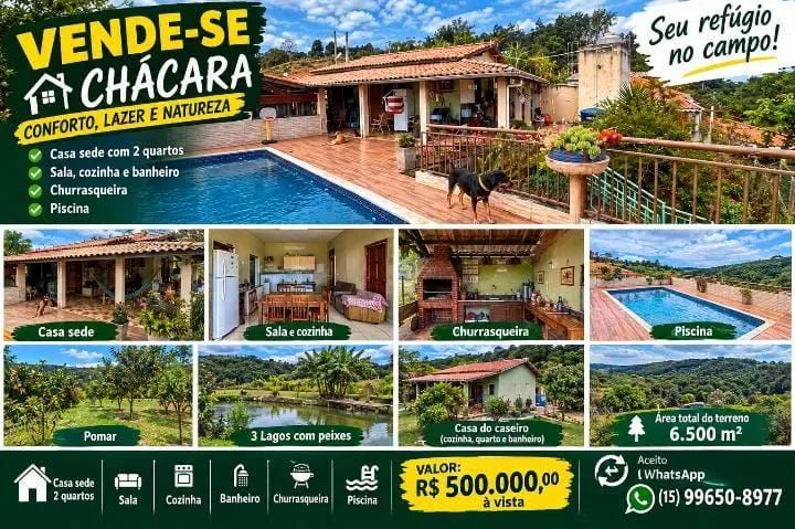 Vendo chácaras, imóvel, lotes