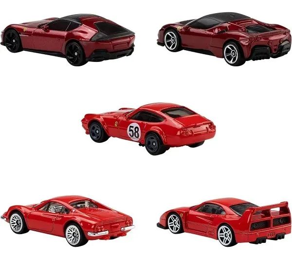 Hot Wheels Five Pack 5 Ferrari - Foto 4