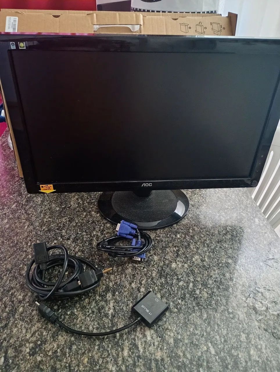 Monitor 22 polegadas AOC em perfeito estado - Foto 4