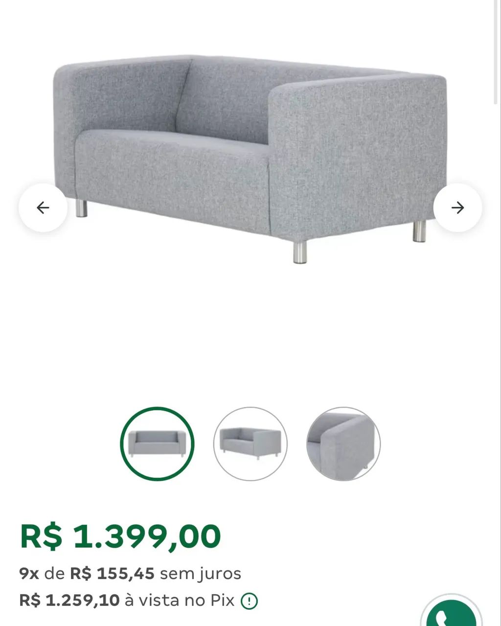 Sofá TokStok semi-novo - Foto 4