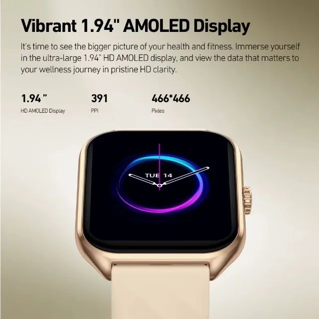 SmartWatch Zeblaze GTS 4 - Display Amoled de 1,94 Polegadas - PRATA - Foto 3