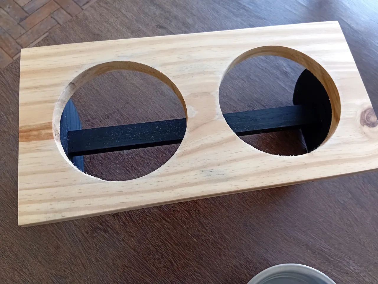 Comedouro duplo elevado, praticamente novo - Foto 4