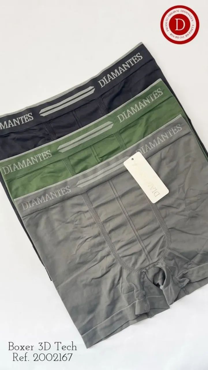 Cuecas Diamantes For Men Novas (Boxer, Slip e Plus Size) - PREÇO FIXO