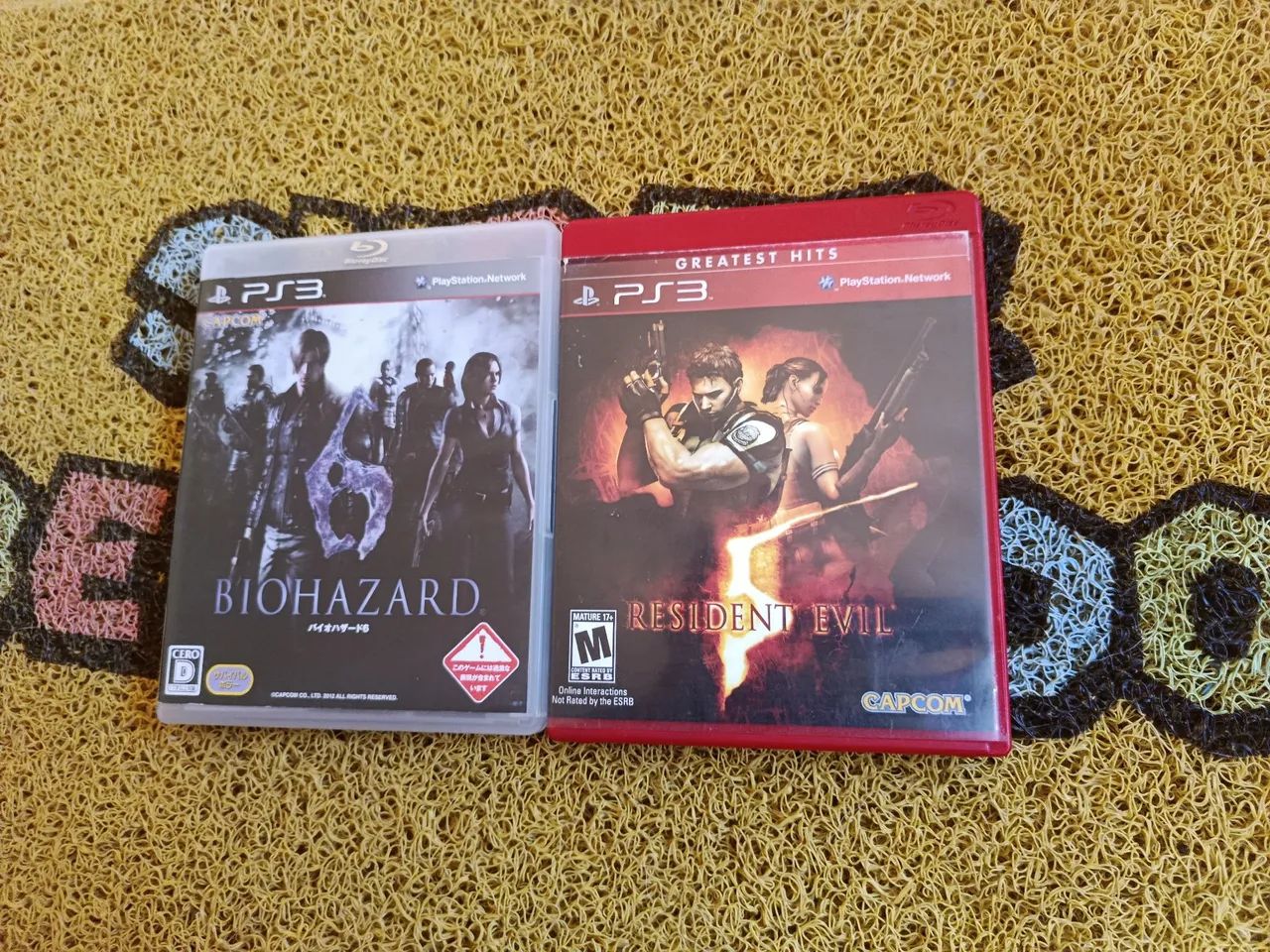 Resident Evil 5 e 6 (kit) play 3 original 