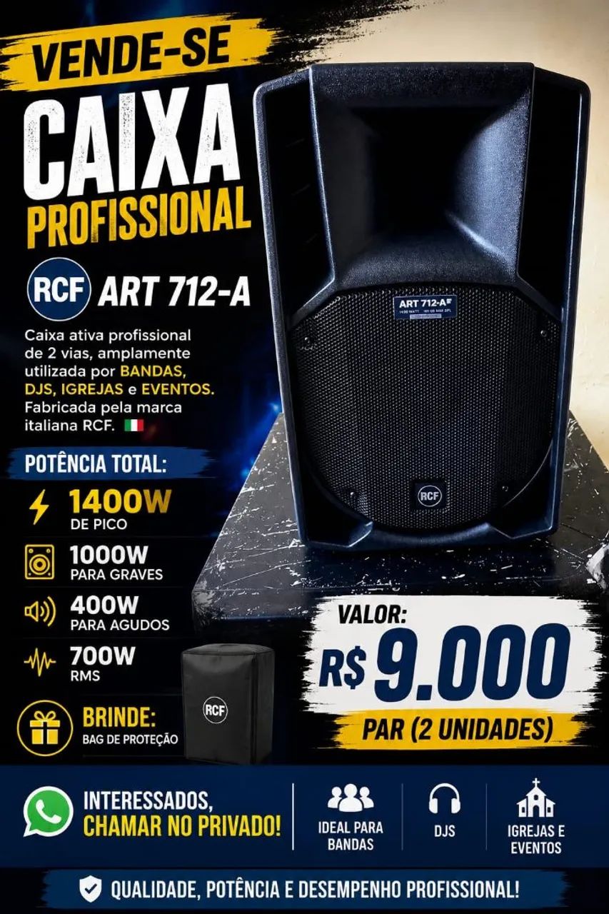 Caixa ativa rcf art-712 
