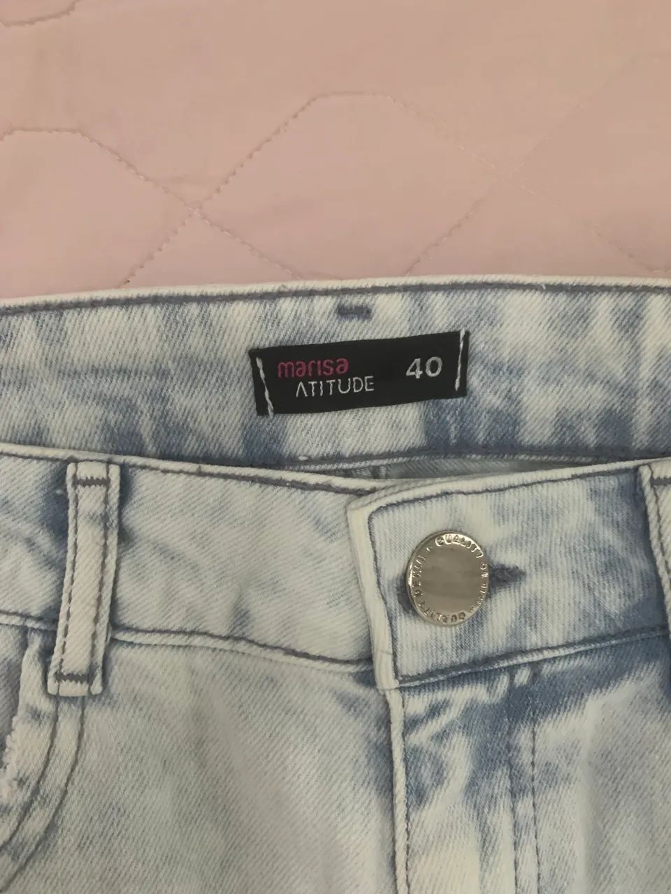 Calça jeans usada marca Marisa, tam. 40 - Foto 4