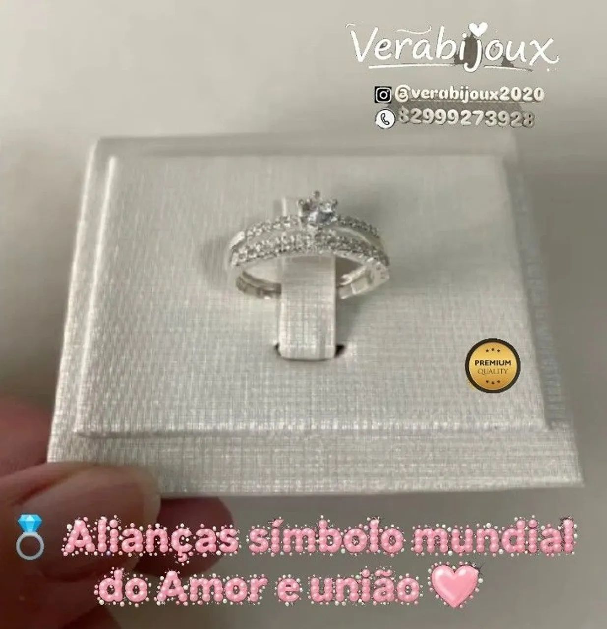 ANEL DE NOIVADO CRAVEJADO  - Foto 2